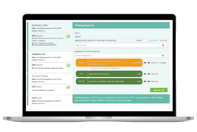 MediMobile AI Medical Coding Interface Screen