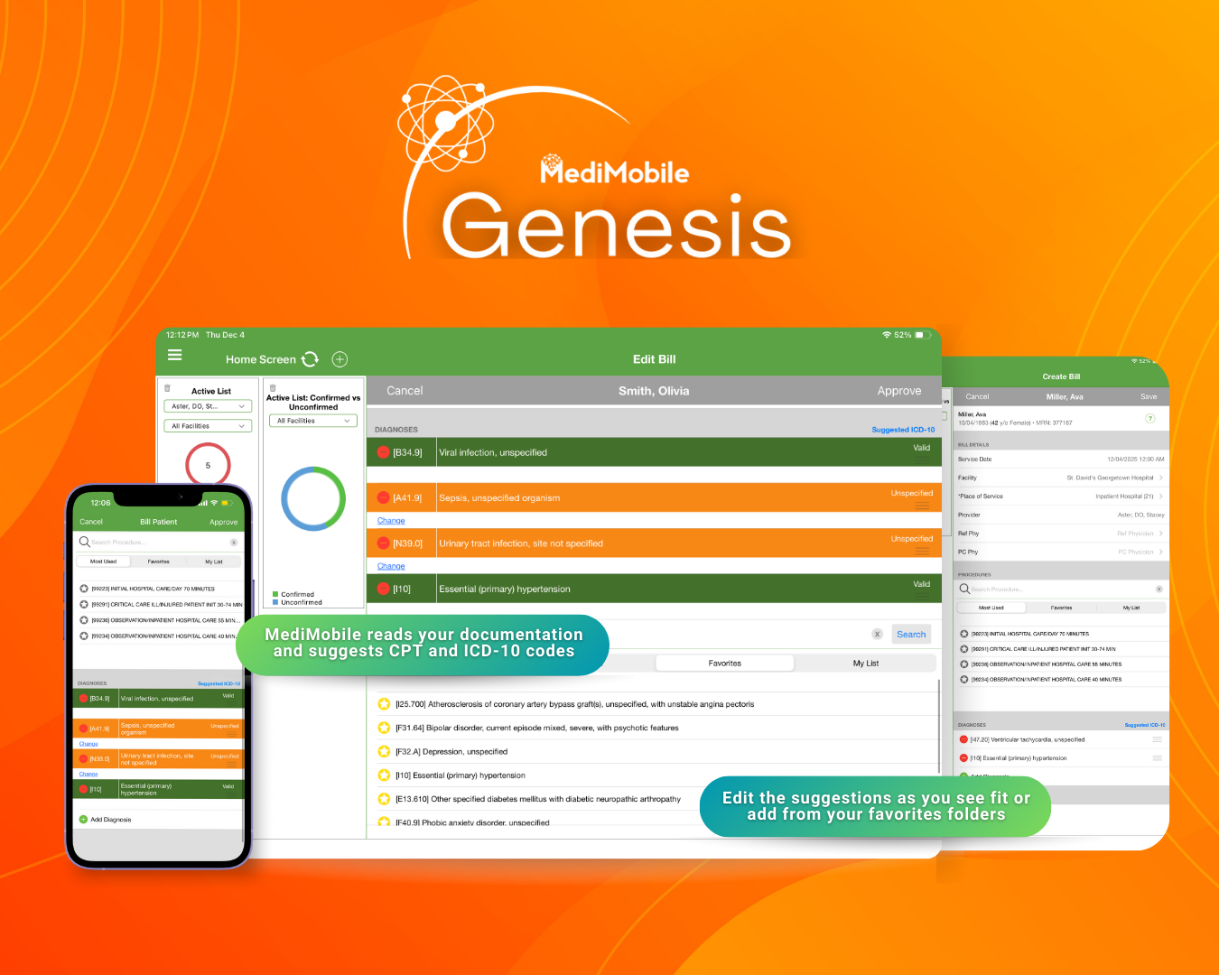 MediMobile Genesis Multi-Platform View | AI Charge Capture